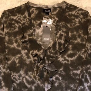 A.N.A.—3/4 Sleeve—Tie Dye Flutter V-Neck!! BNWT!!